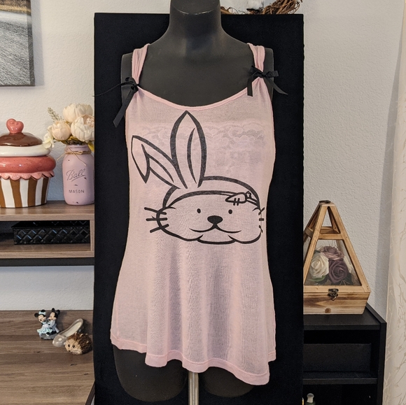 Light Pink Tank - Bunny Rabbit - Picture 3 of 12